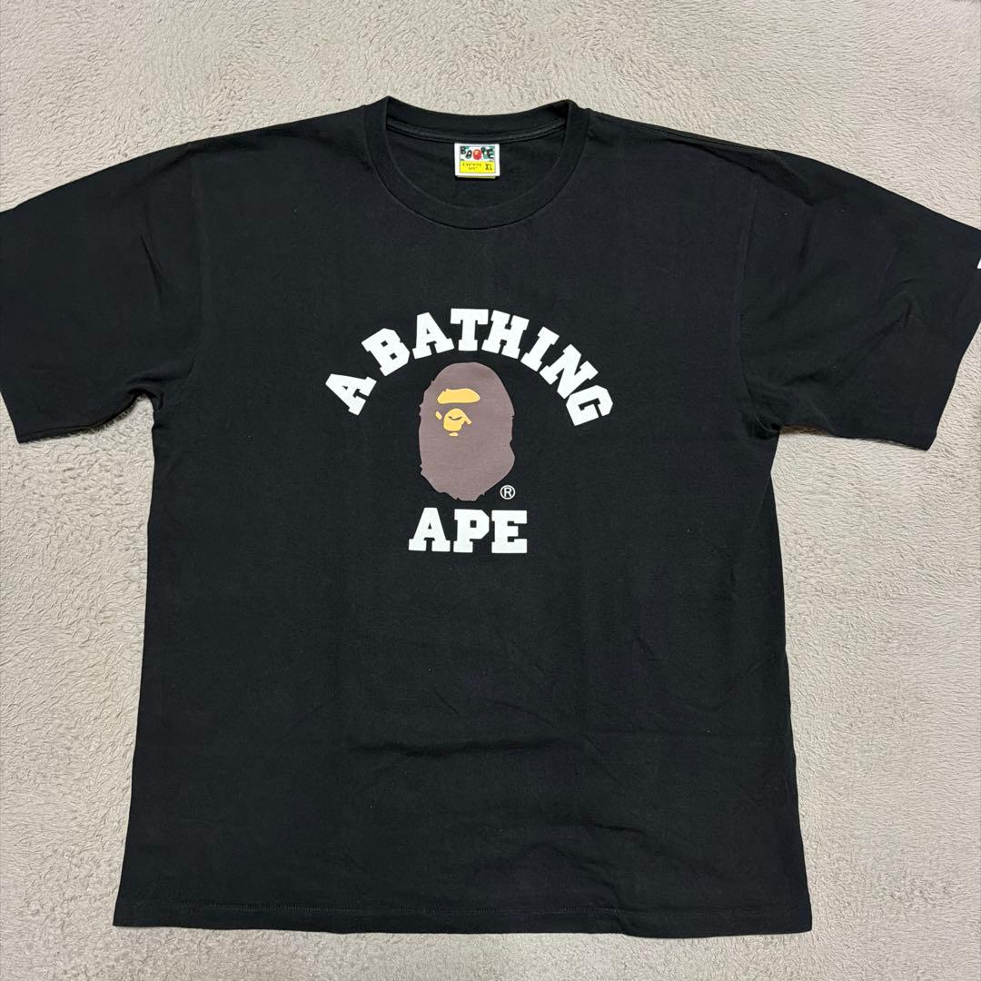 A BATHING APE BAPE COLLEGE LOGO tシャツ XL