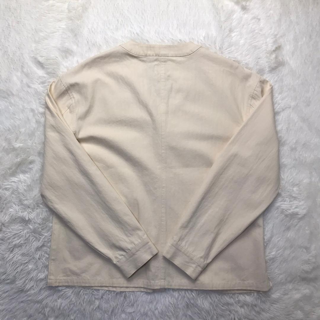 BIG MIKE エンジニアジャケット ヘリンボーン ノーカラー コットン XL