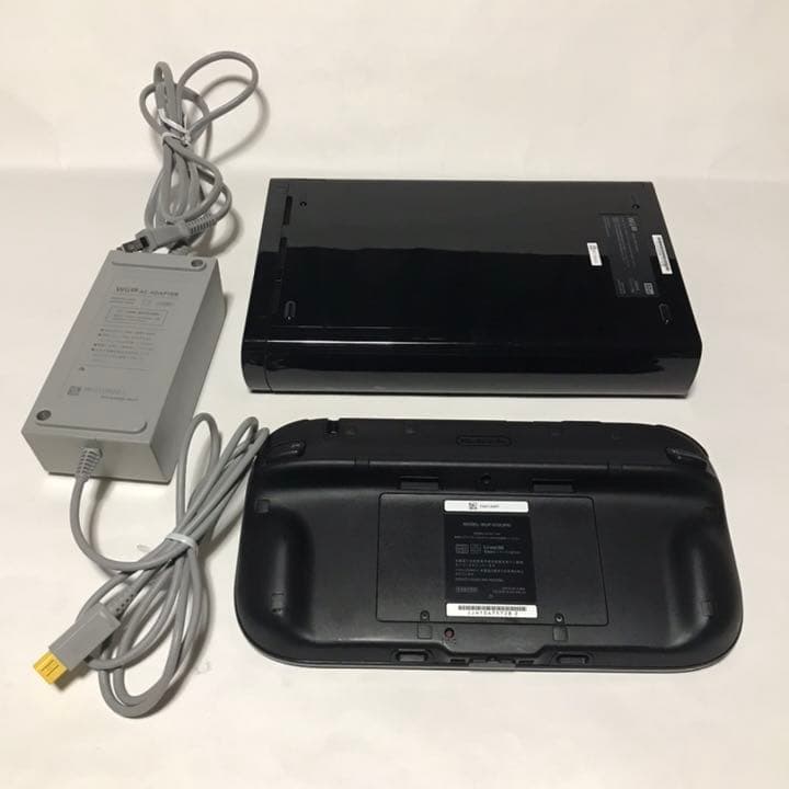 WiiU 黒 本体・ゲームパッド・本体用ACアダプター セット