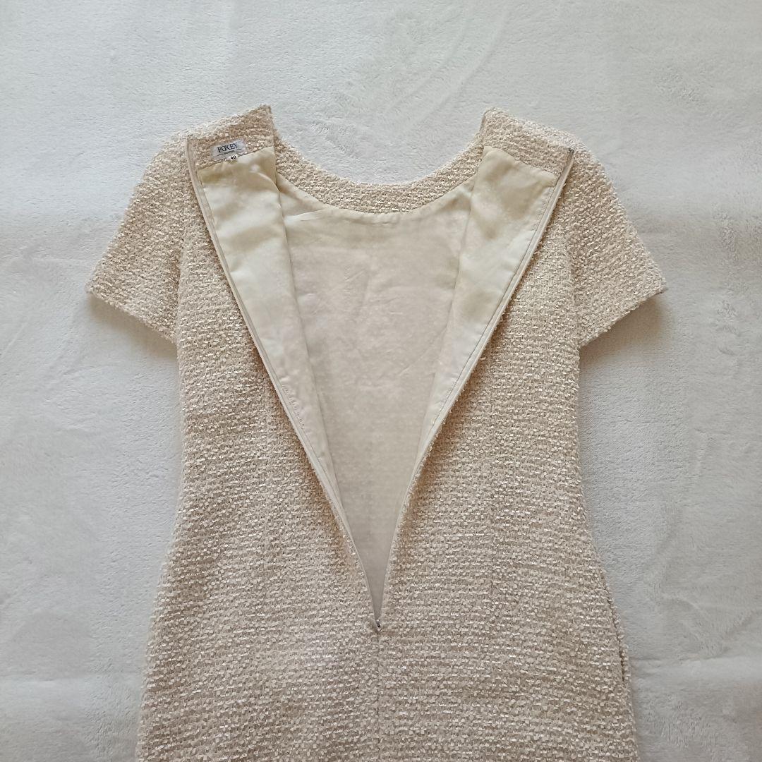 【美品✨️】FOXEY BOUTIQUE ツイードワンピース ラメ フォーマル