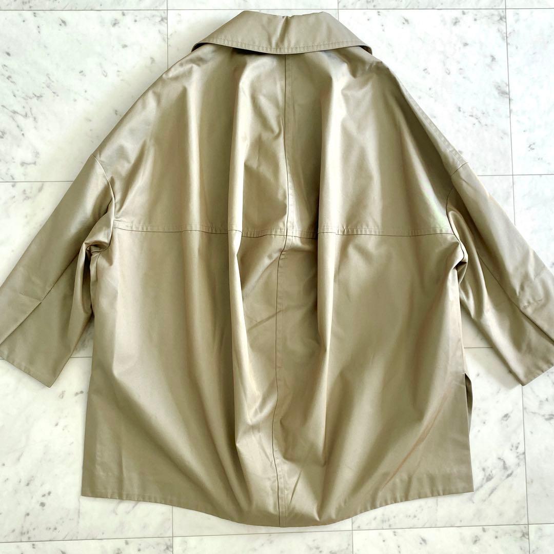 美品 エンフォルドENFOLD シャンブレーギャバコクーンコート オーバーサイズ