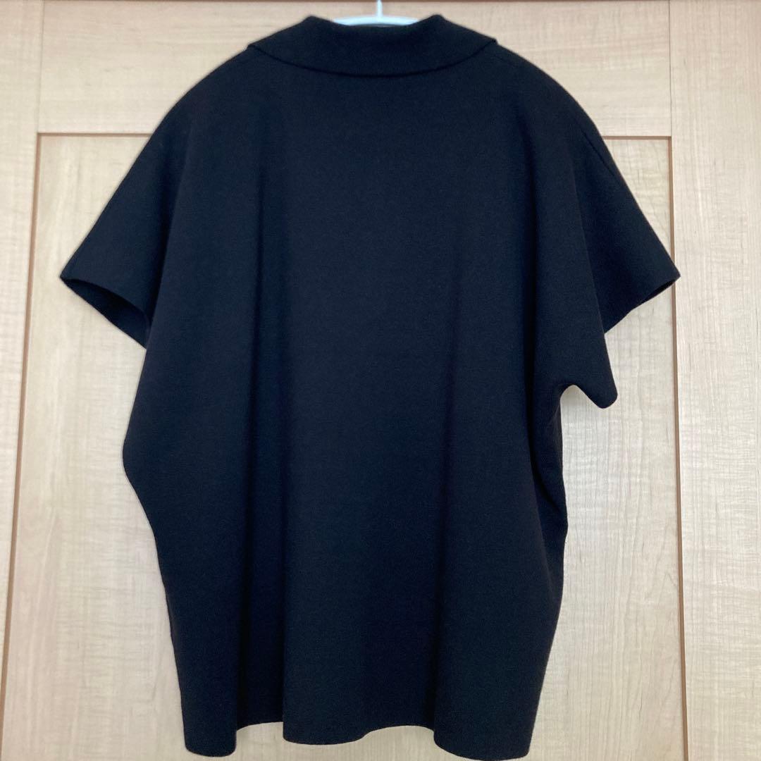 akiさまCurensologyコットンシルクワイドポロプルオーバー（ブラック）
