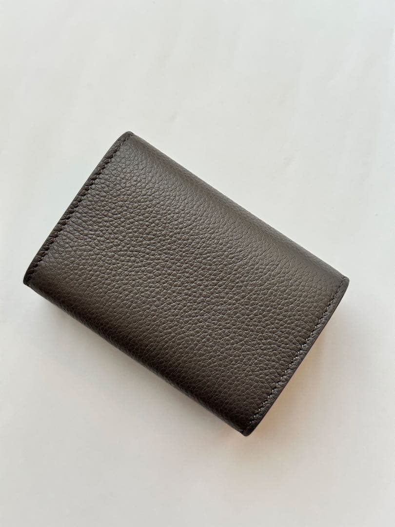 [超美品] SAINT LAURENT グレー 三つ折り財布　サンローラン