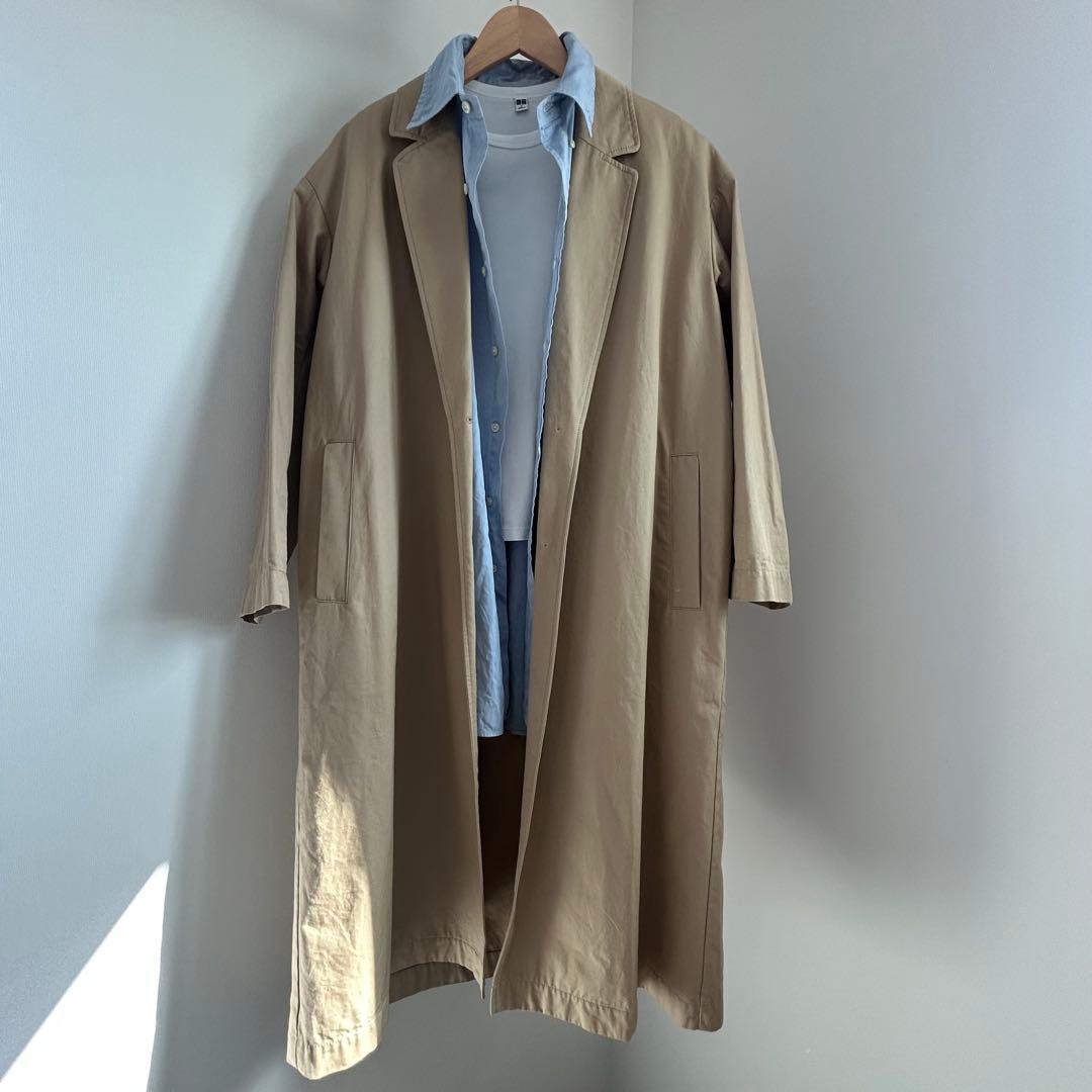 【美品】Curensology カレンソロジー コットン ロングチェスターコート