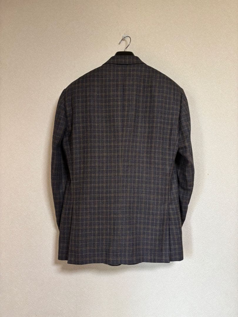 【DUNHILL】ダンヒルイタリア製ジャケット グレーチェック48 美品