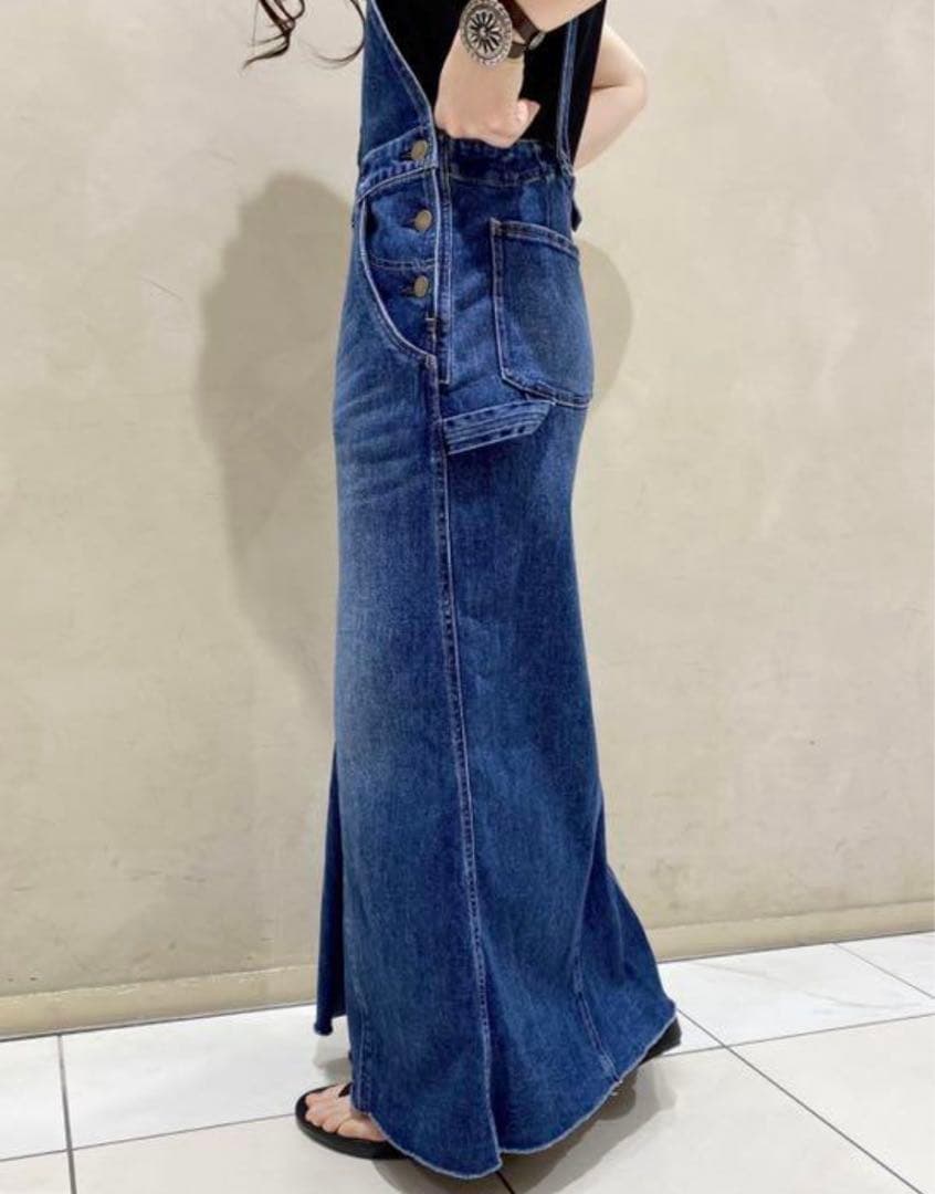 plage 別注ヘルシーデニムHealthy denimデニムサロペットスカート