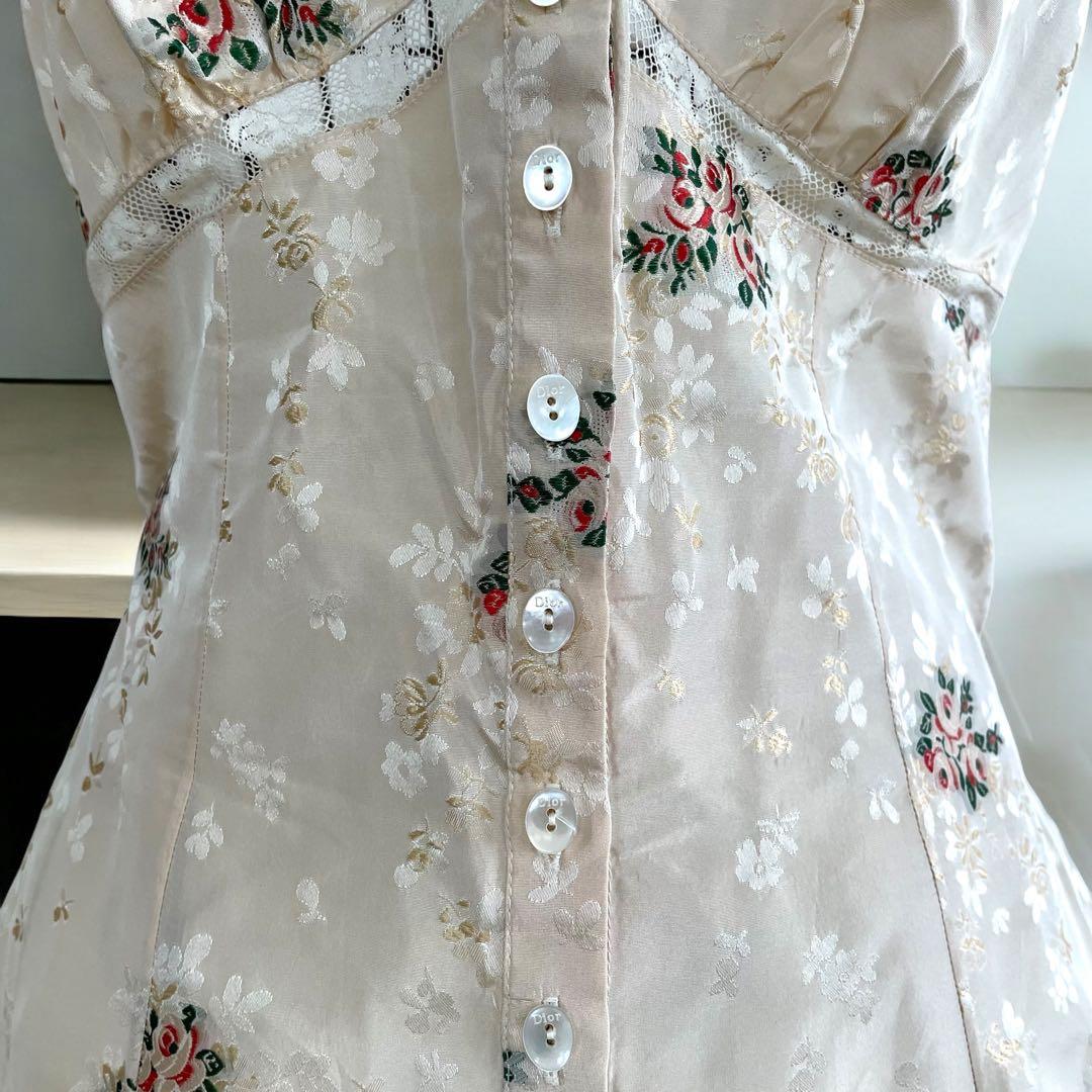 美品♡Christian Dior シルクキャミソール フランス製 38