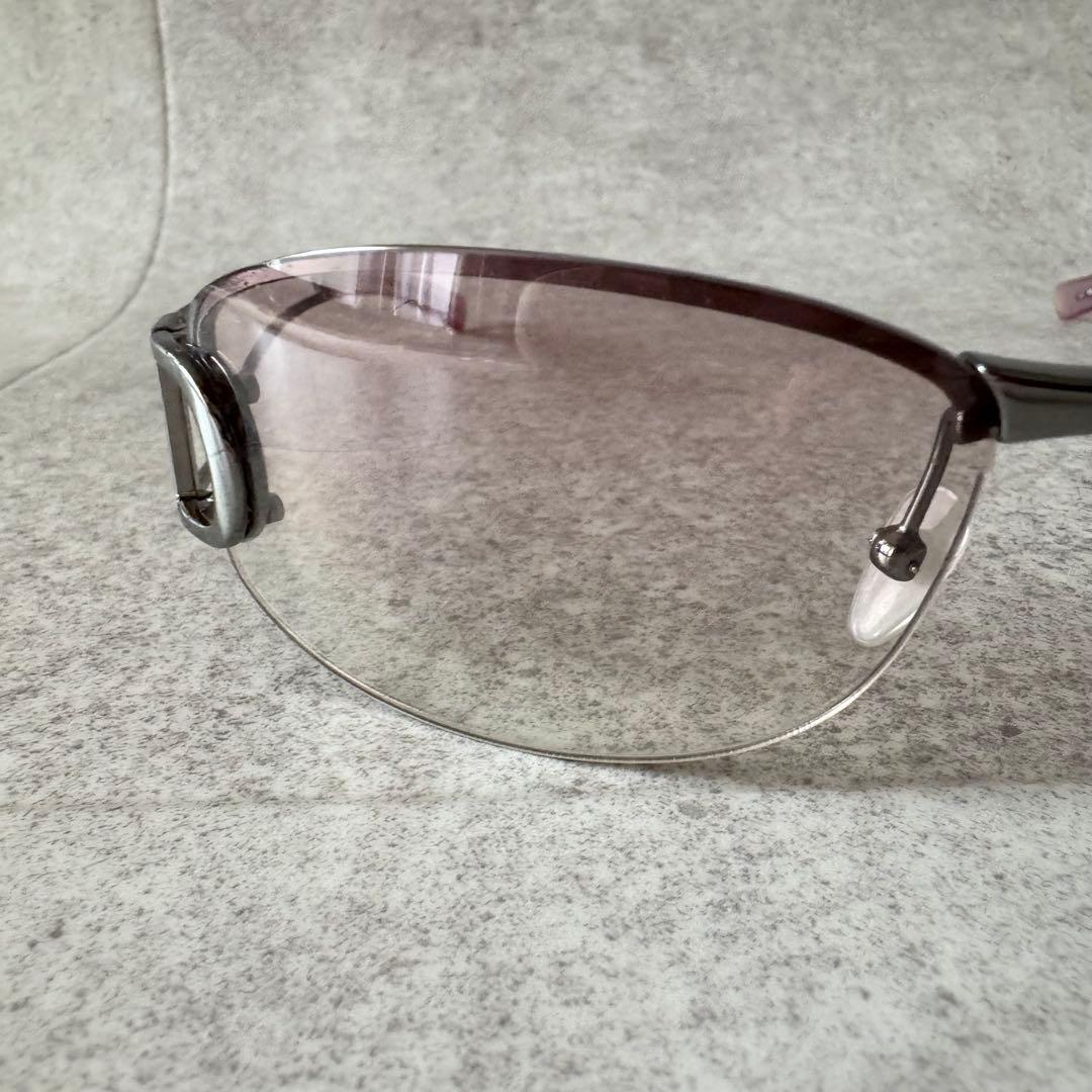 Christian Dior　サングラス　リムレス　シルバー　ピンク　KJ1IK