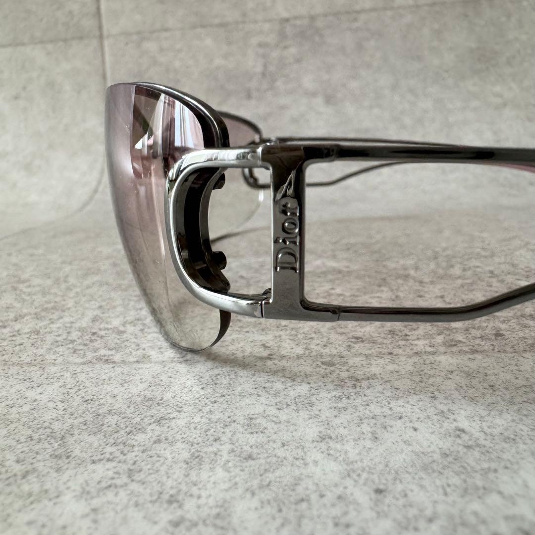 Christian Dior　サングラス　リムレス　シルバー　ピンク　KJ1IK