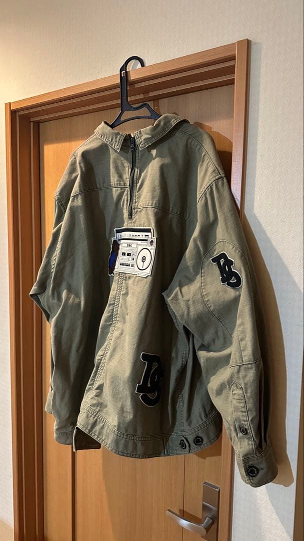 【美品】ダブルスタンダードクロージング　ロゴミリタリージャケット