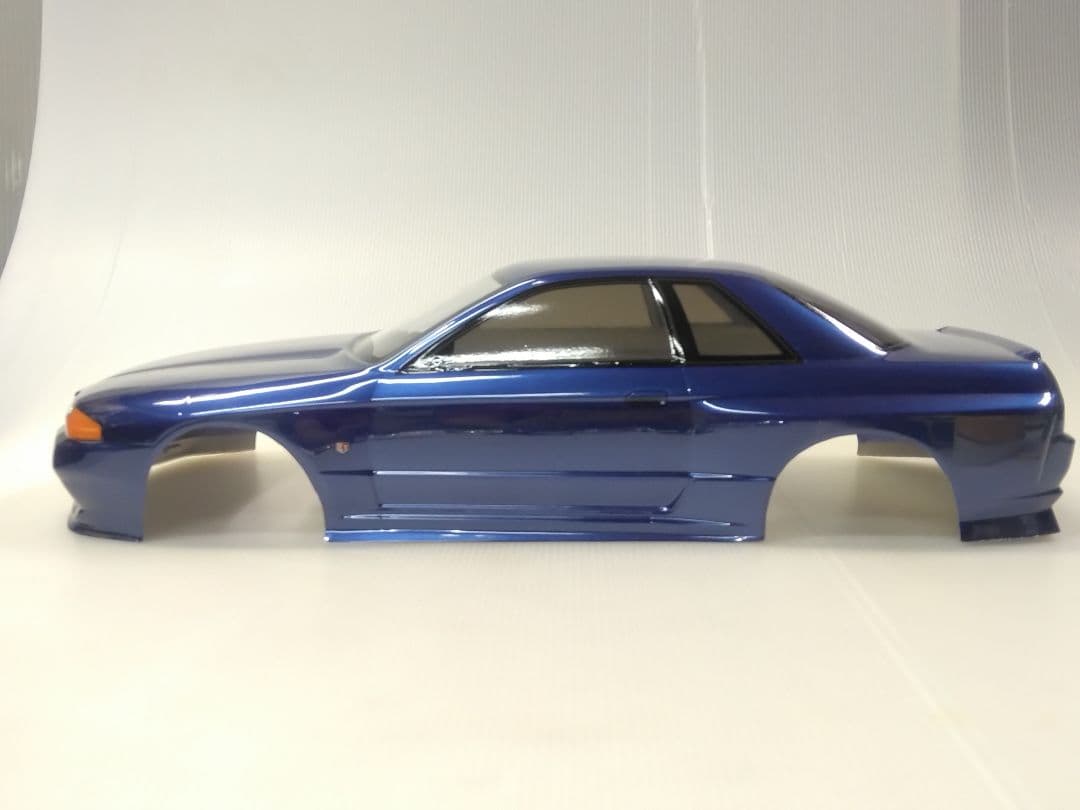あ*ん様 タミヤTTボディ　NISSAN　スカイラインGTR R32GTR 青メ