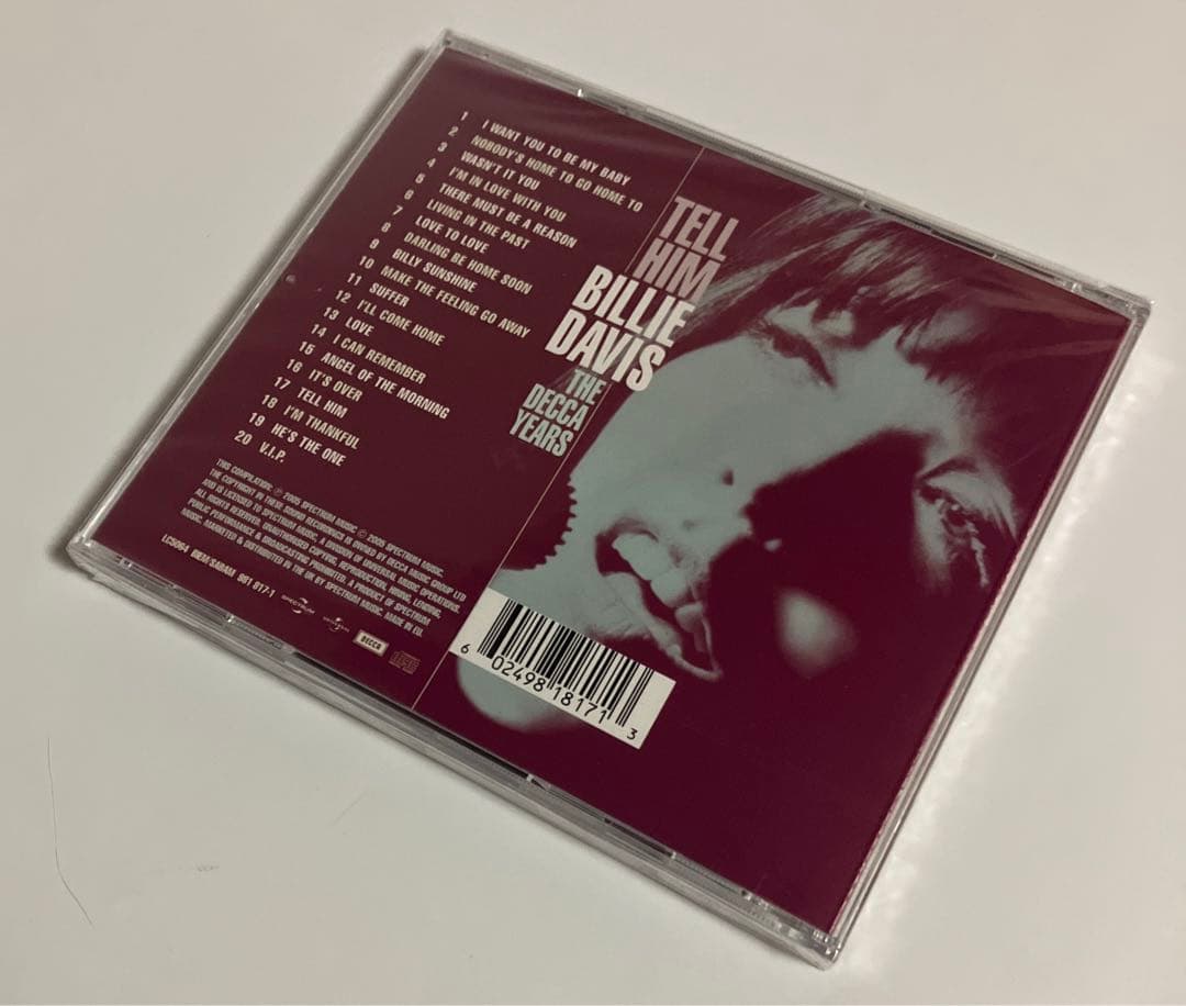 未開封CD　ビリー・ディヴィス　The Decca Years