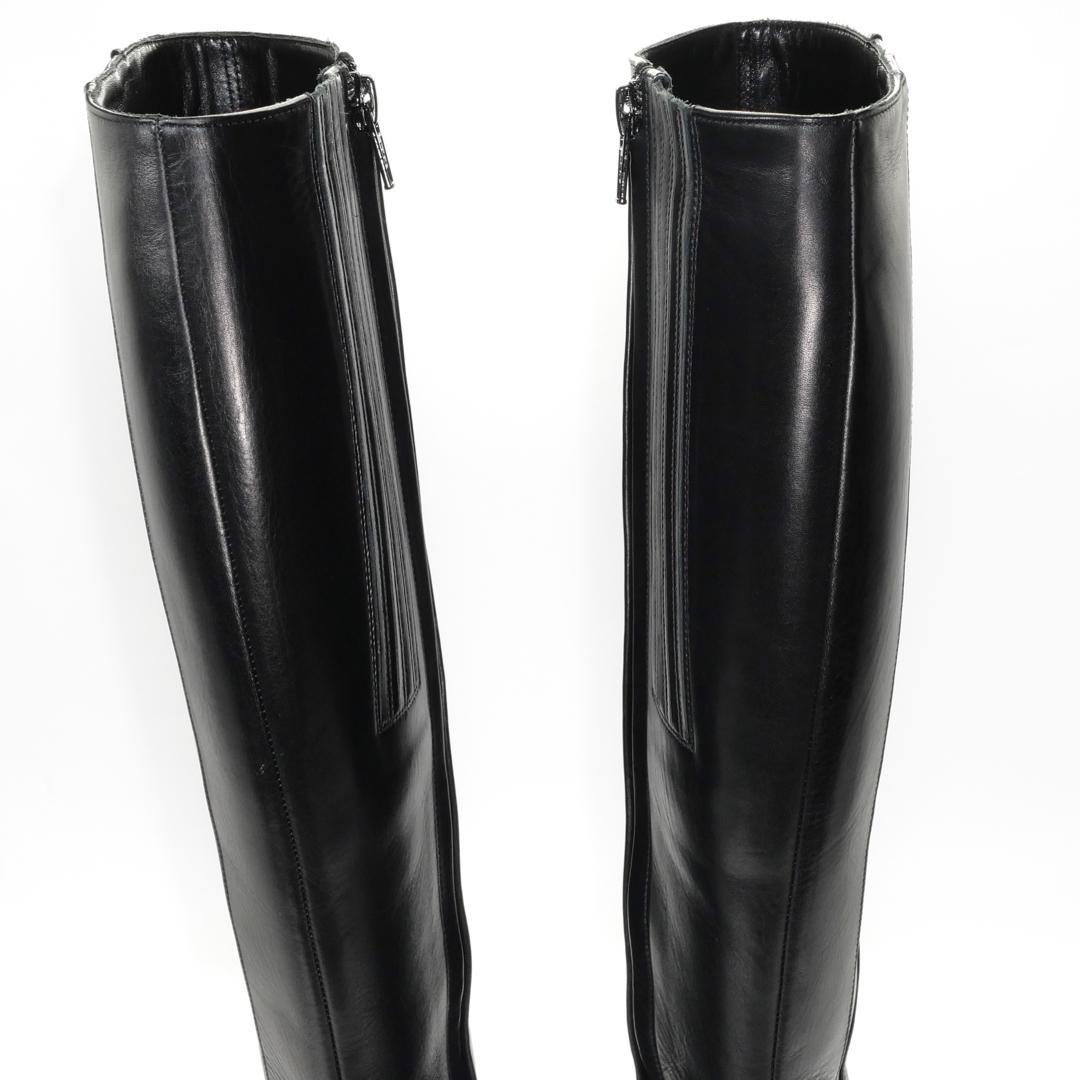 36.5　Christian Louboutin　黒　8cmヒール　ヒール傷