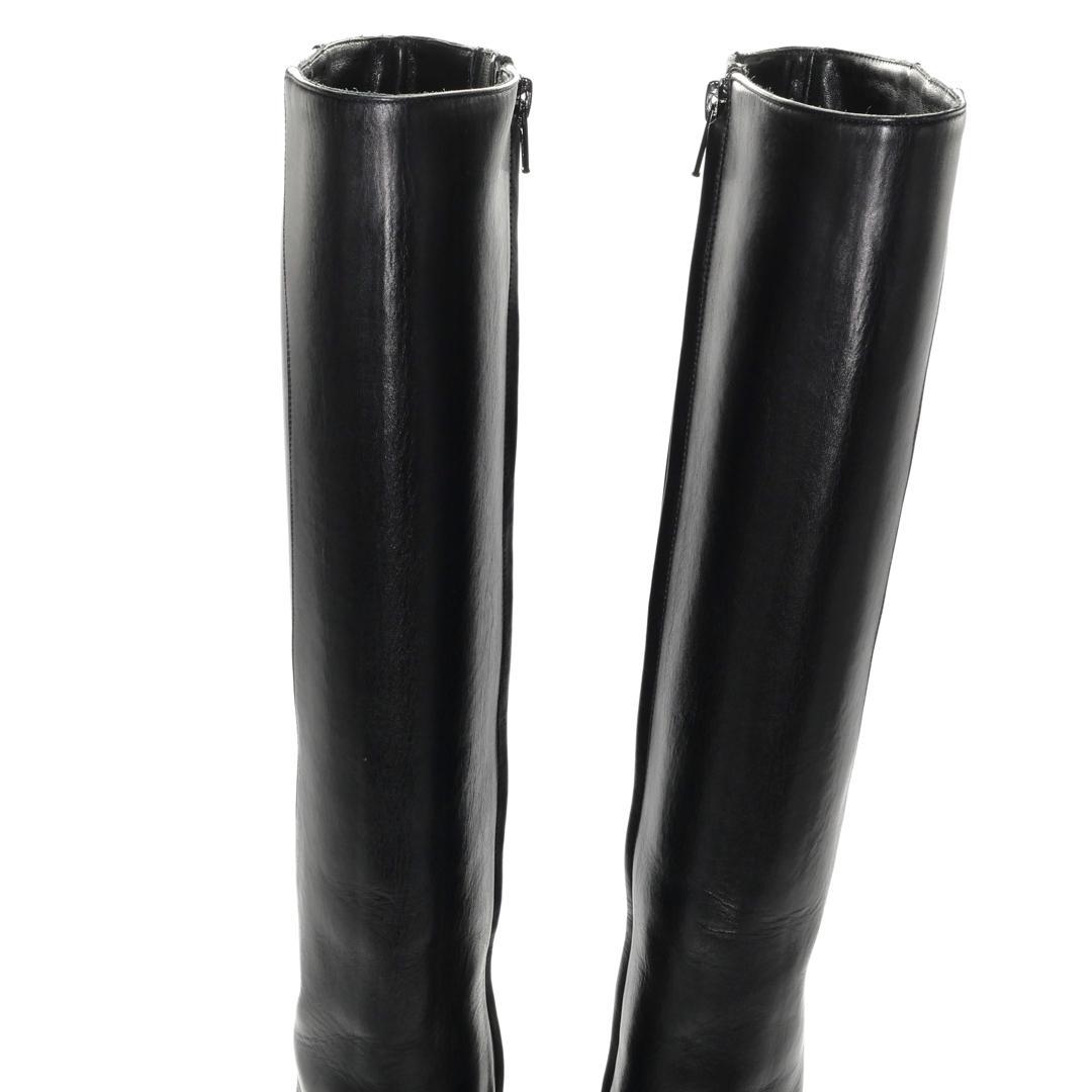 36.5　Christian Louboutin　黒　8cmヒール　ヒール傷