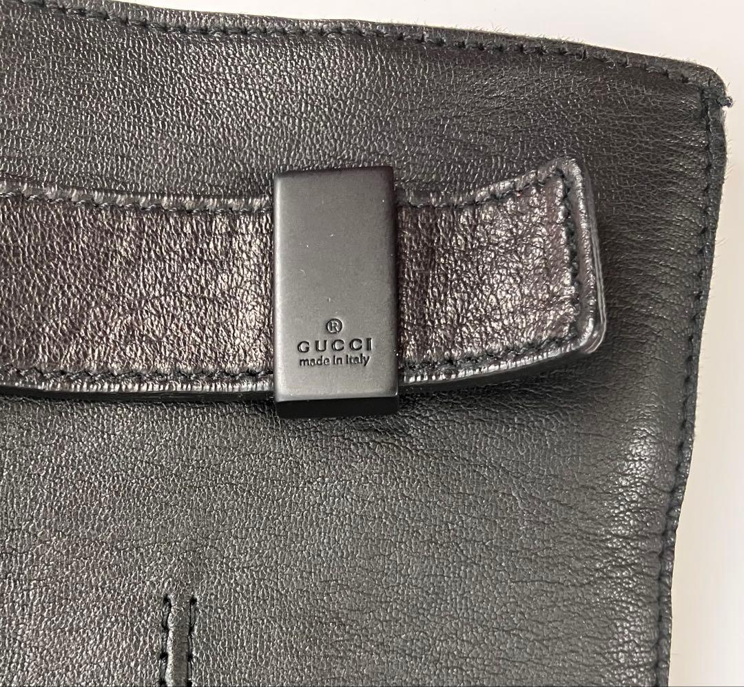 GUCCI ブラック レザー 手袋
