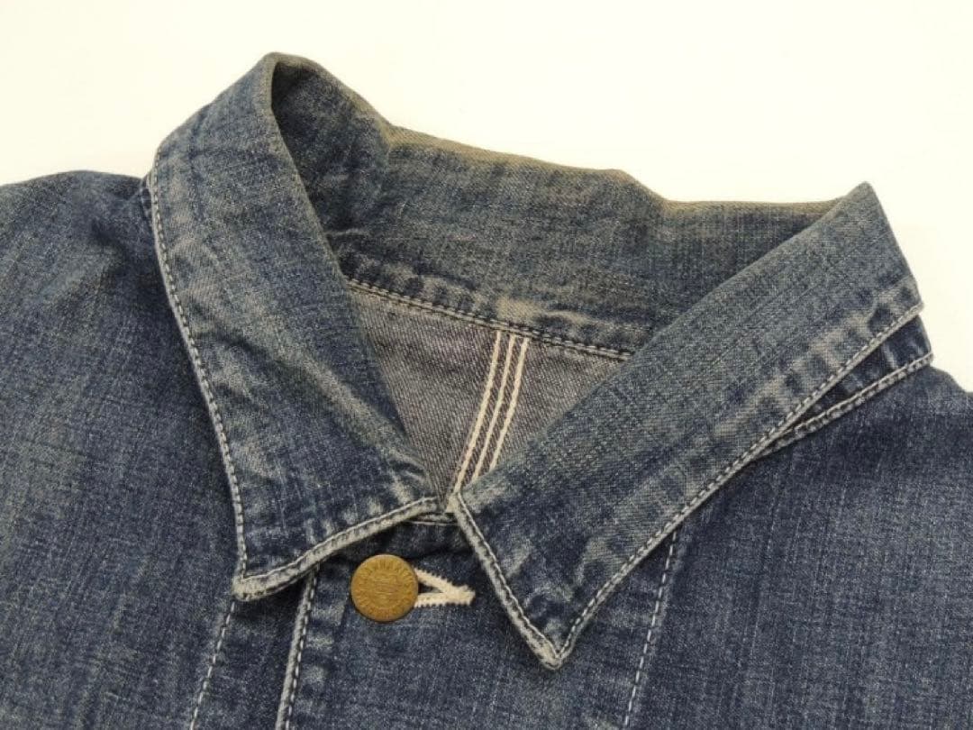 40S 50S VINTAGE復刻カーハート ハートタグ デニムカバーオール