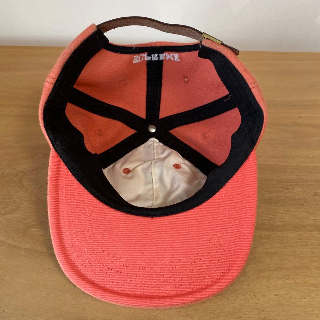 supreme シュプリーム　キャップ　サーモンピンク　MADE IN USA