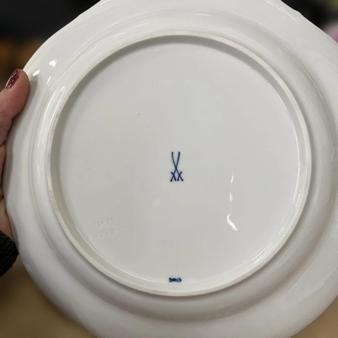 s*g様 Meissen マイセン ブルーオーキッド 大皿 プレート 25cm