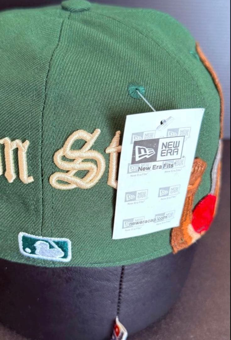 LA 59FIFTY 緑色 キャップ カスタマイズ