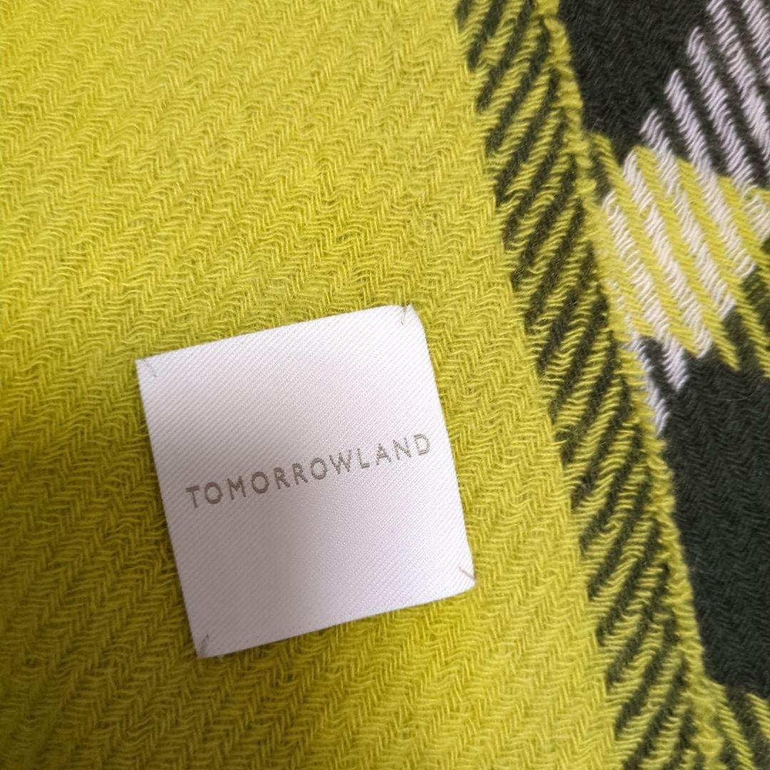 未使用 TOMORROWLAND カシミヤ ビッグタータンチェックストール