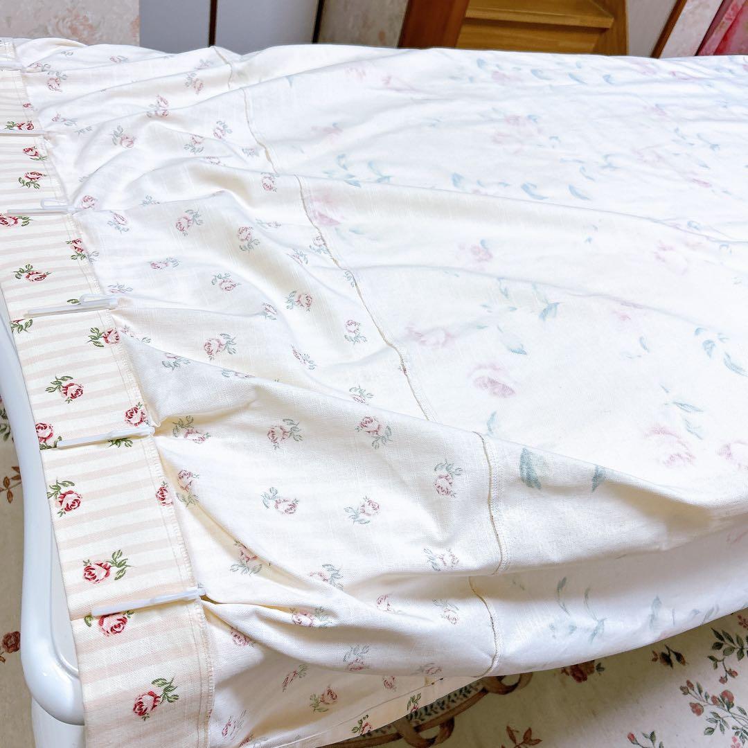 LAURA ASHLEY カーテン100×200 ２枚 ローラアシュレイ/イマン