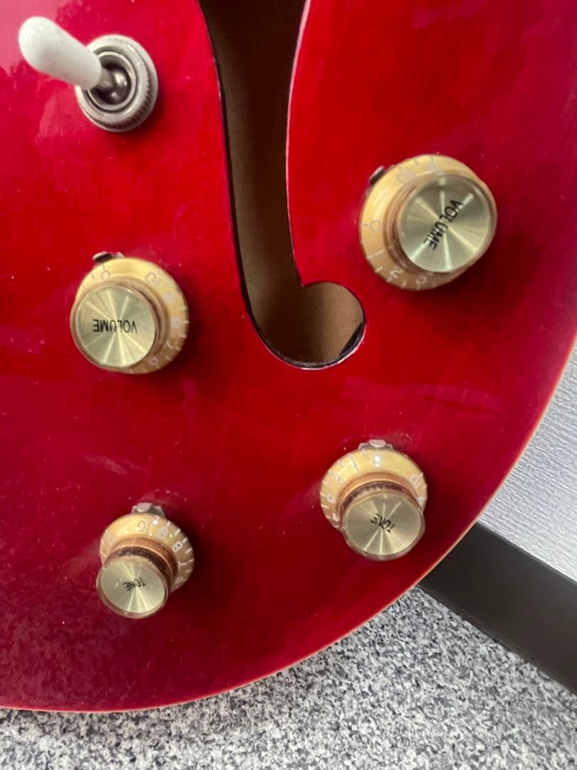 Epiphone ES-335 レッド ケース付き