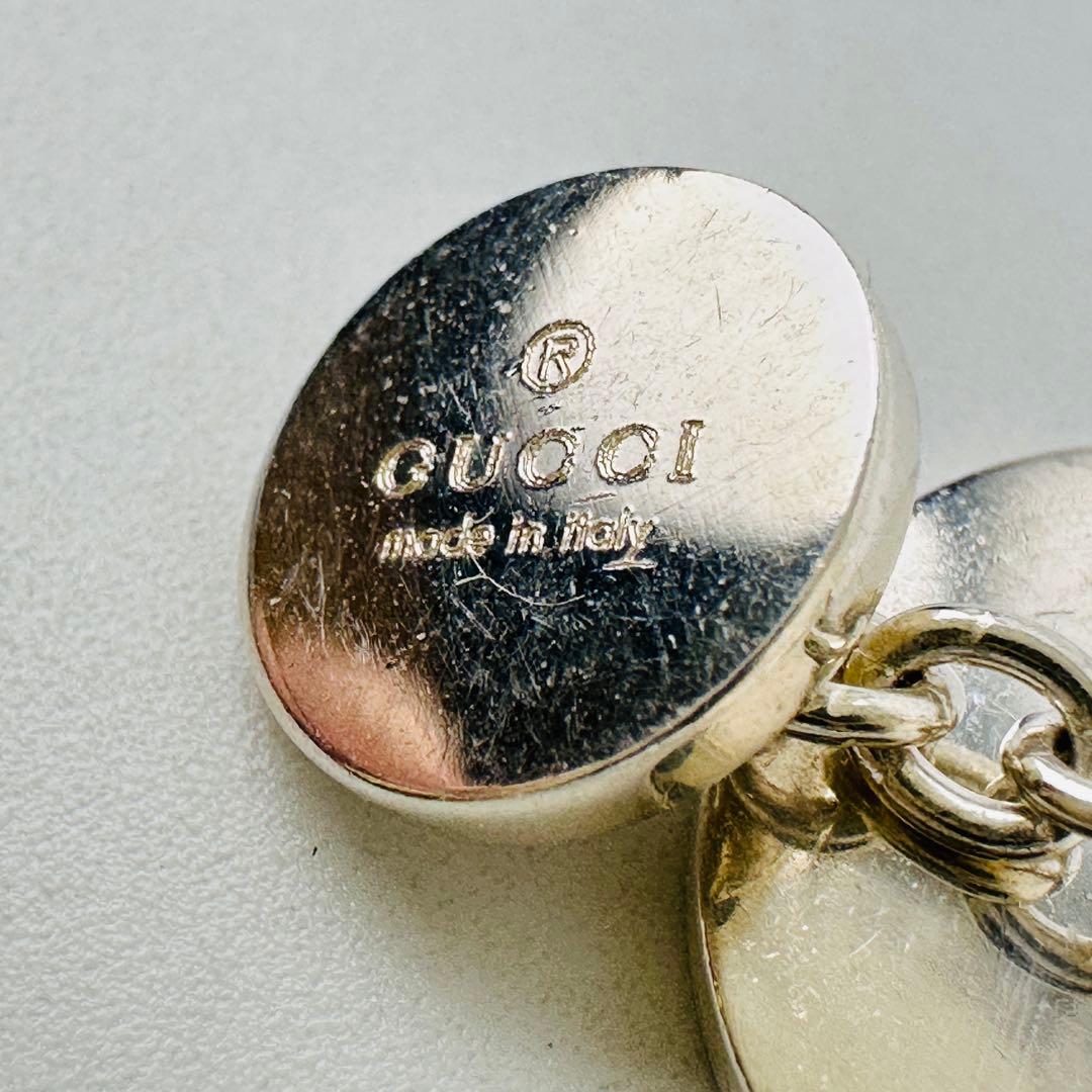 【希少】グッチ　シルバー925 カフリンクス アクセサリー　小物　ロゴ