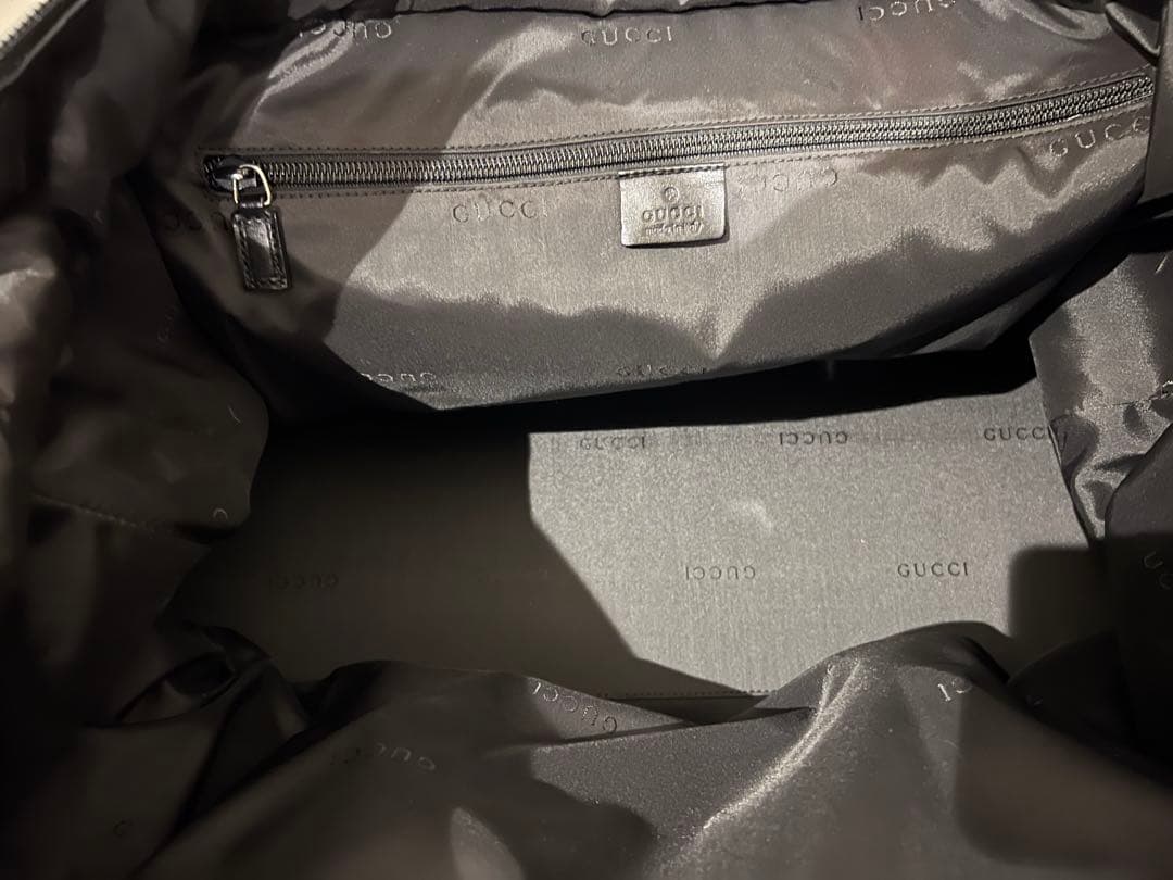 グッチ　旅行バッグ　ボストンバッグ　 ナイロン×レザー