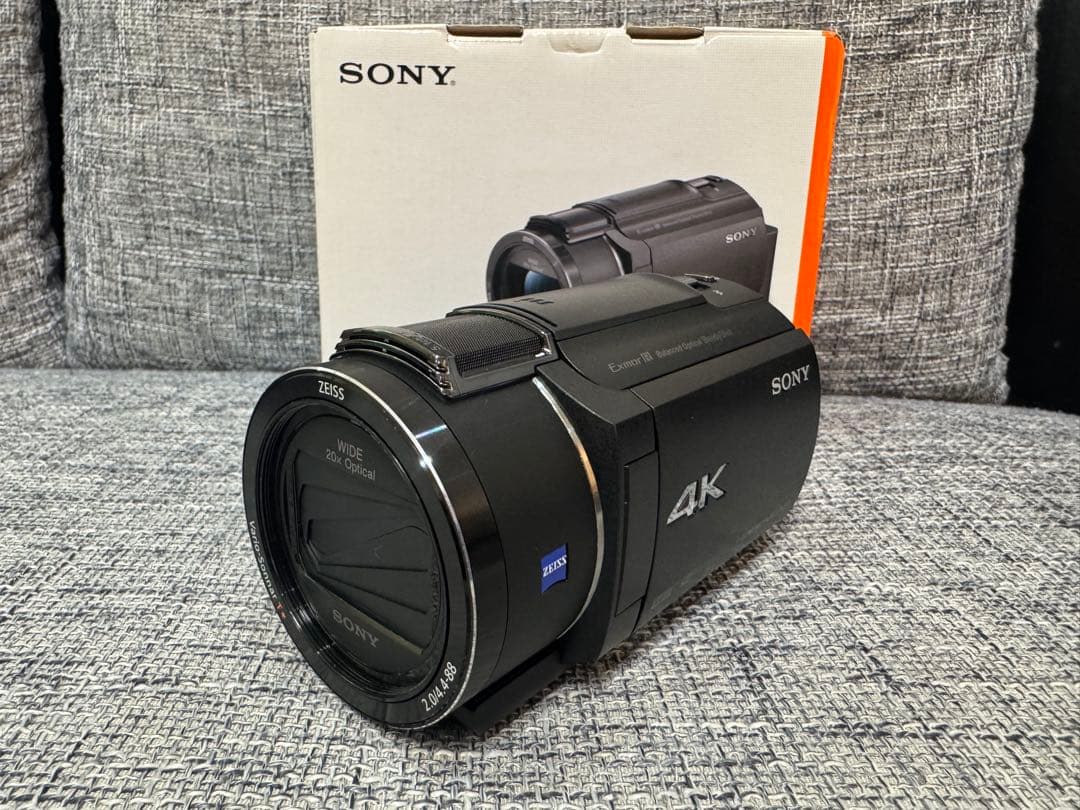 SONY 4K ビデオカメラ 本体 ZEISSレンズ　FDR-AX45