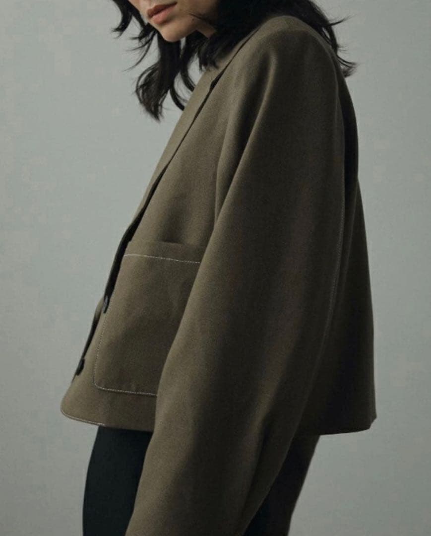 【anuke】Heather Short Jacket