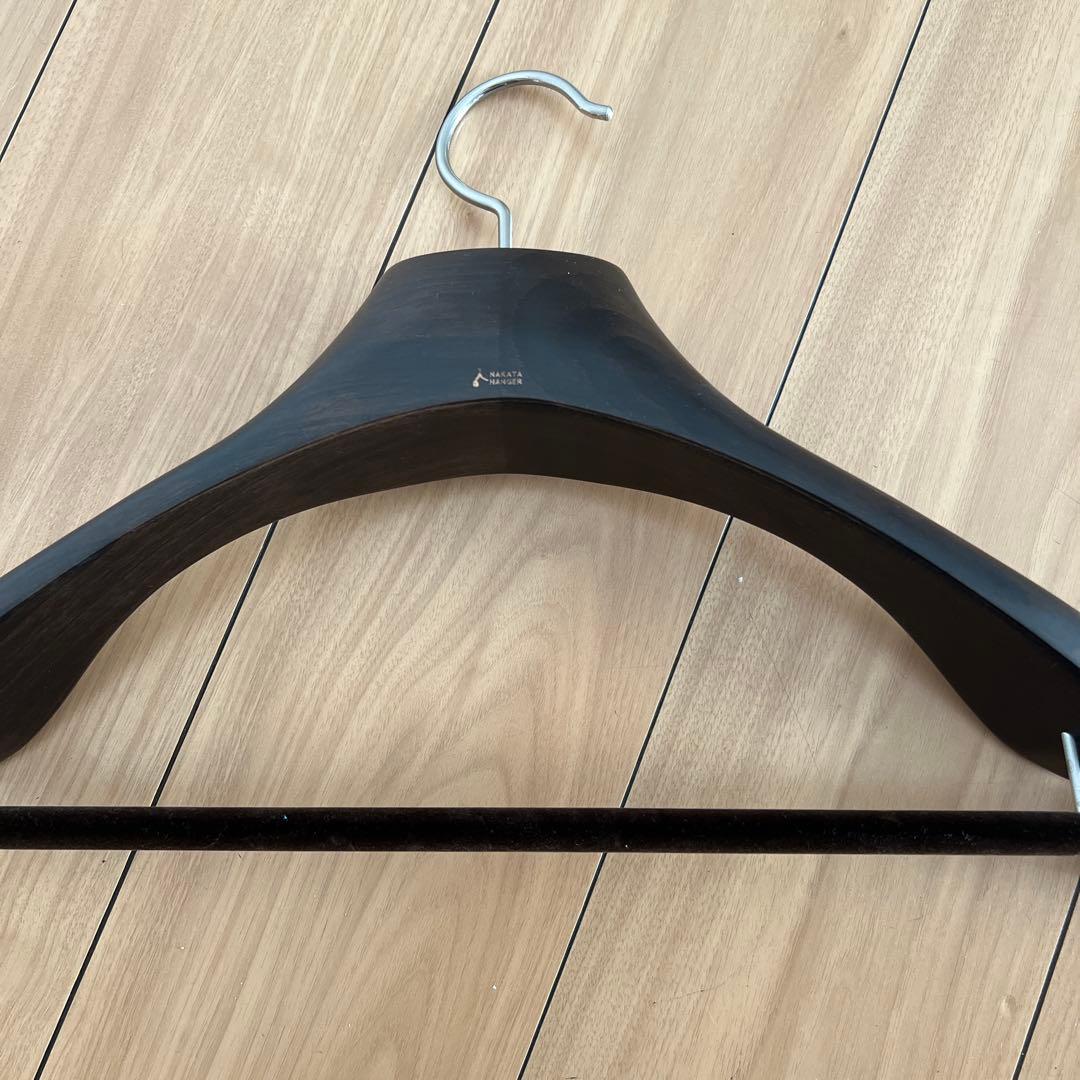 NAKATA HANGER 木製ハンガー 2点クリップ付き