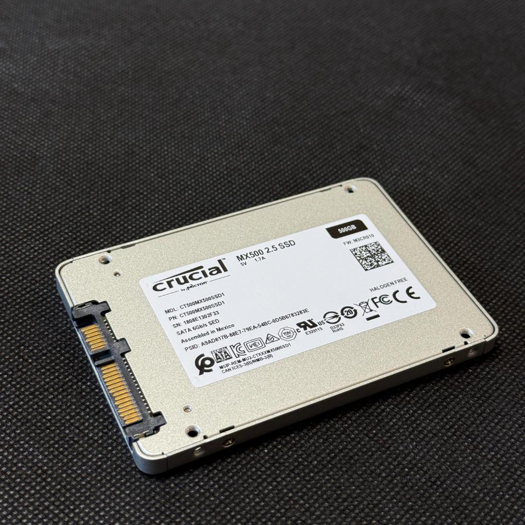 Crucial 内蔵SSD 2.5インチ MX500 500GB