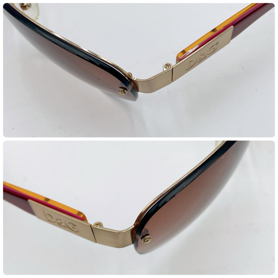 良品 DOLCE&GABBANA オーバル サングラス ドルガバ　m504