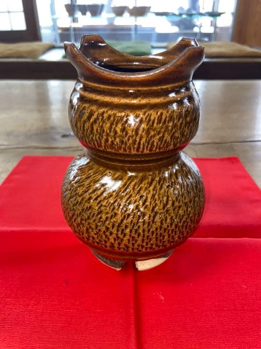 萩焼 蓮光山 3代目 徹千代作 【植木鉢】新品