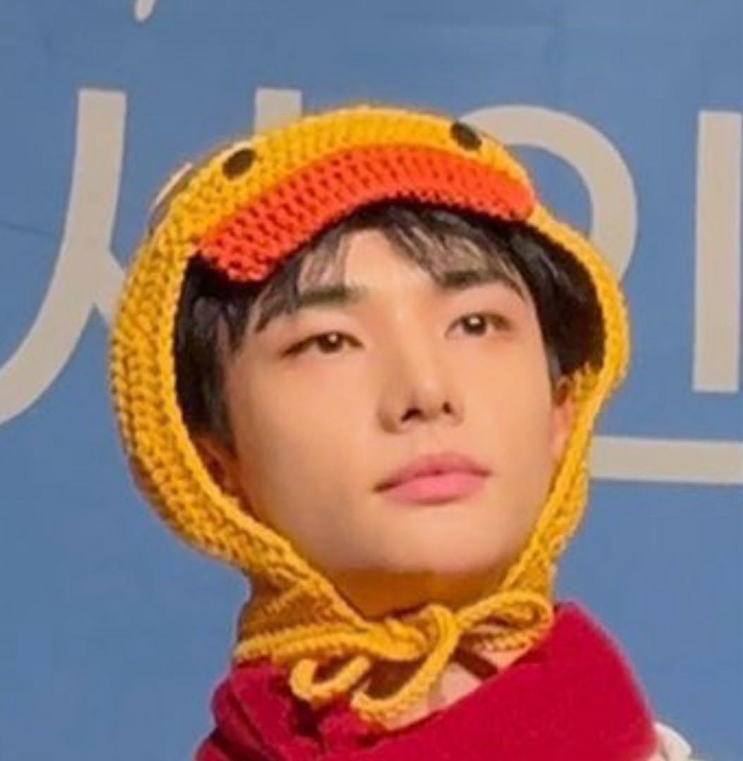 straykids ヒョンジン　リチャード　人間用ビーニー　1点もの