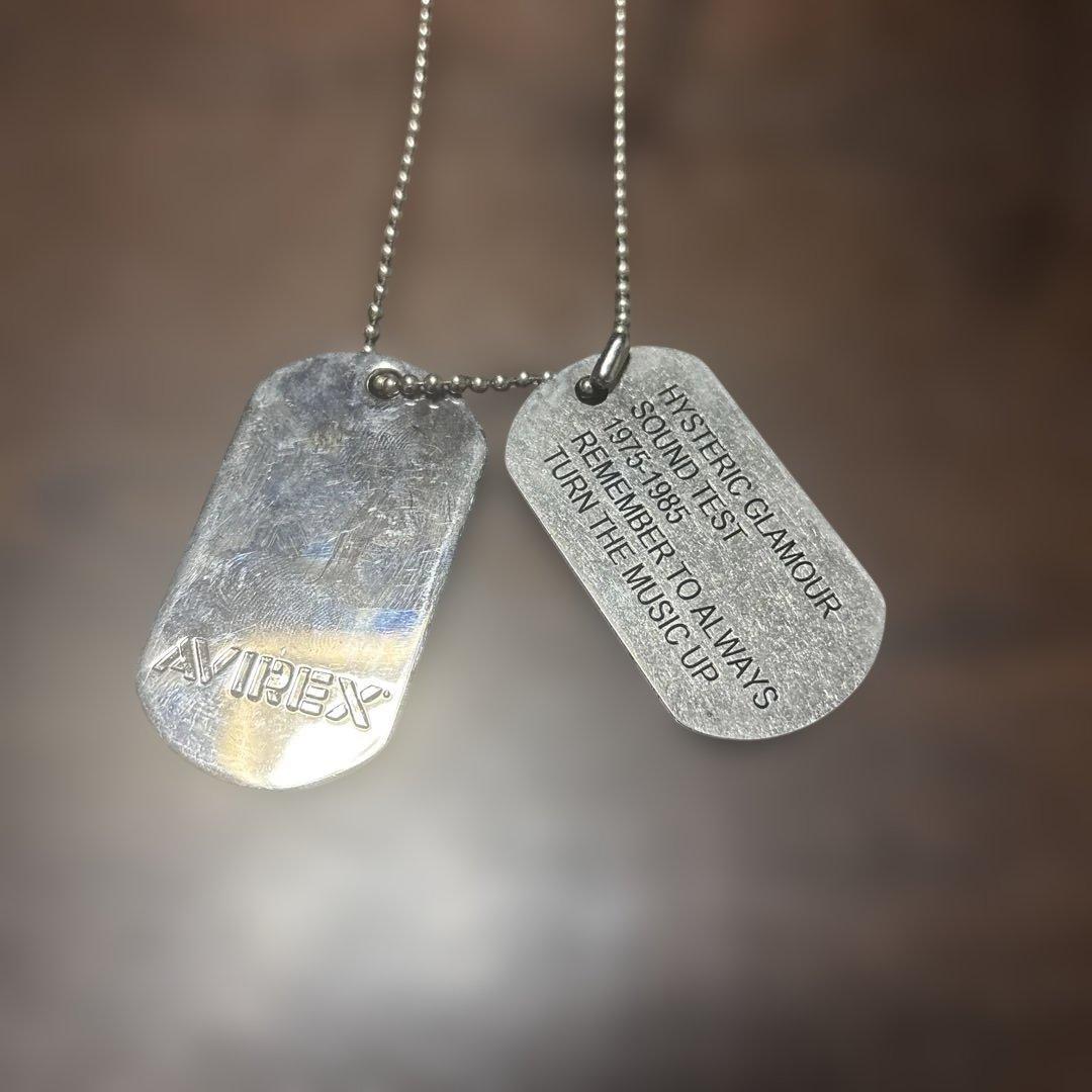 AVIREX HYSTERICGLAMOURドッグタグ ネックレス
