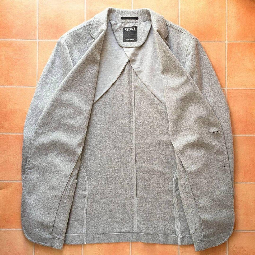 【定価80万超え】ZEGNA カシミア100% グレー ジャケット ゼニア 50