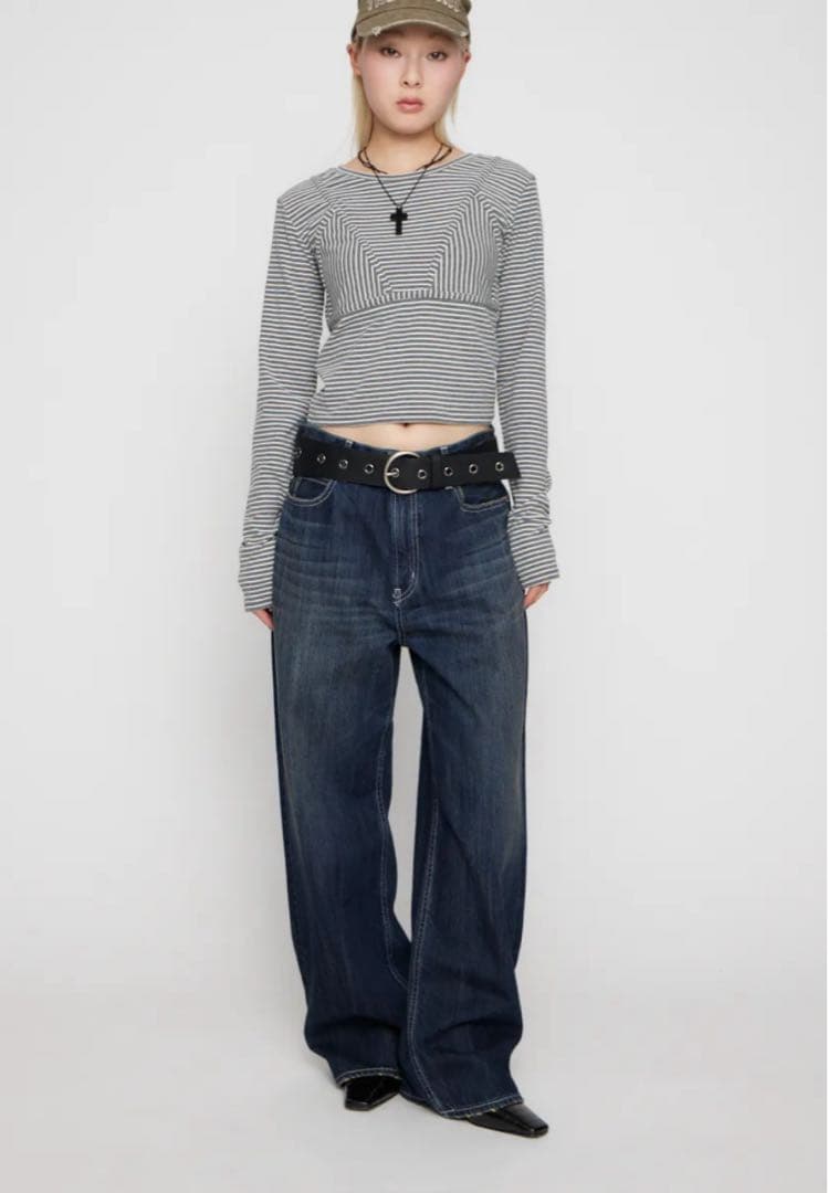 ラグアジェム ワイドデニム CLASSIC WIDE STRAIGHT デニム