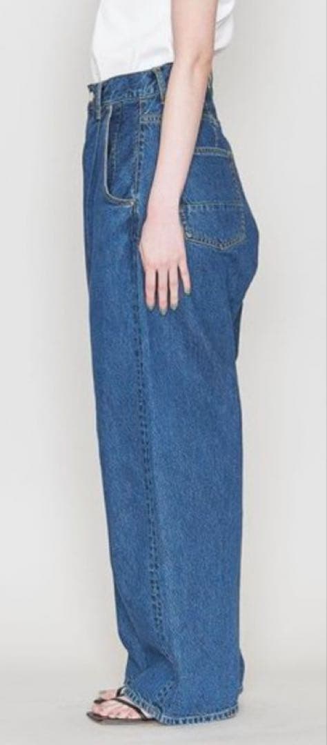 【完売商品】＜ASTRAET＞CO タック ワイド デニムパンツ