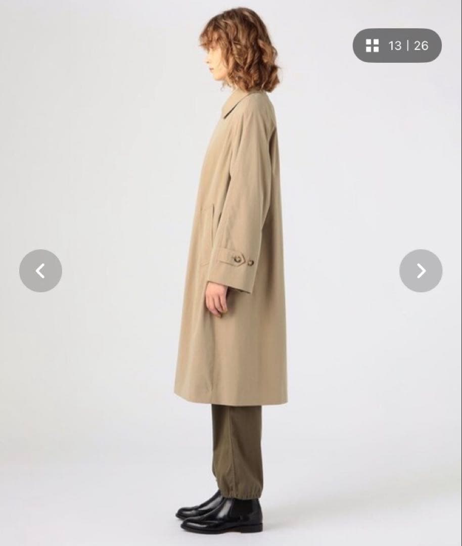 macphee シャンブレーツイル ステンカラーコート　トゥモローランド
