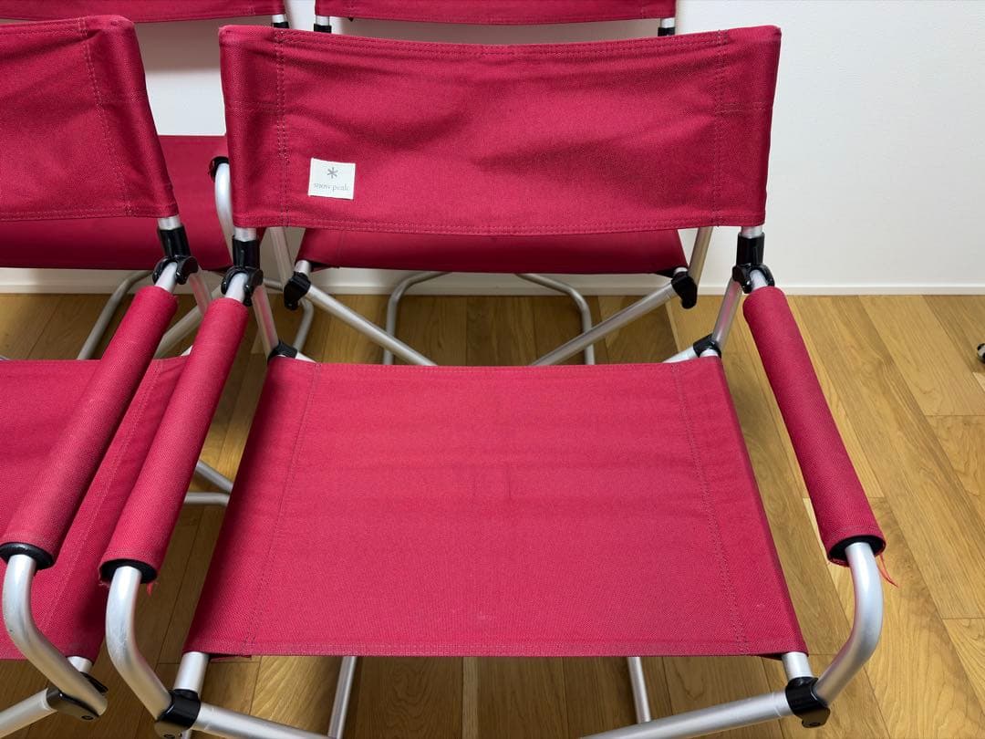 スノーピーク　FDチェアワイドRD LV-077RD　4脚セット　②