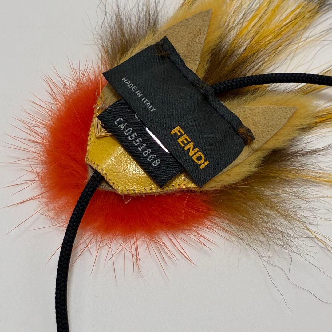 FENDI フェンディ☆ファー&フェザーカチューシャ