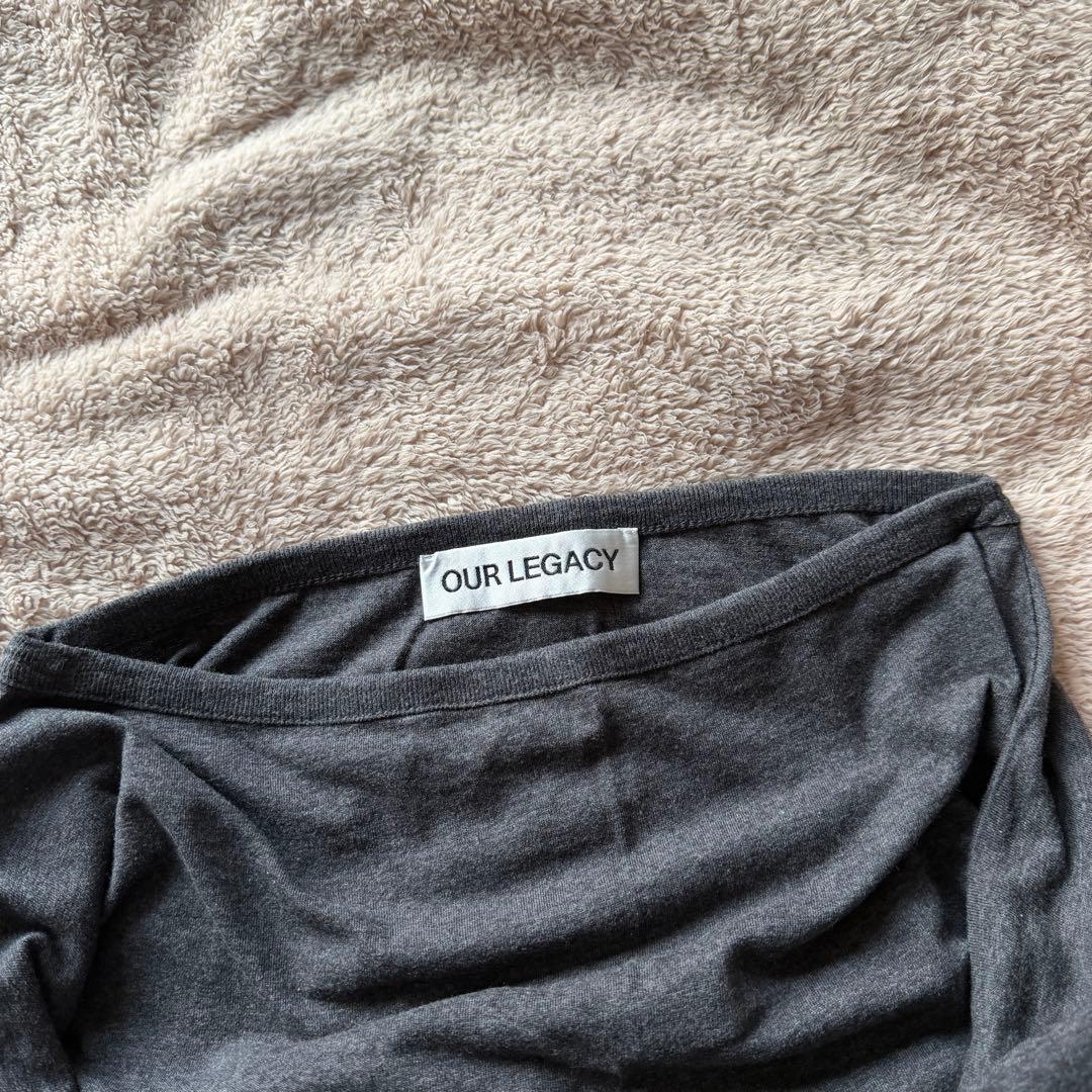 アワーレガシー SASH SKIRT アシンメトリースカート grey グレー