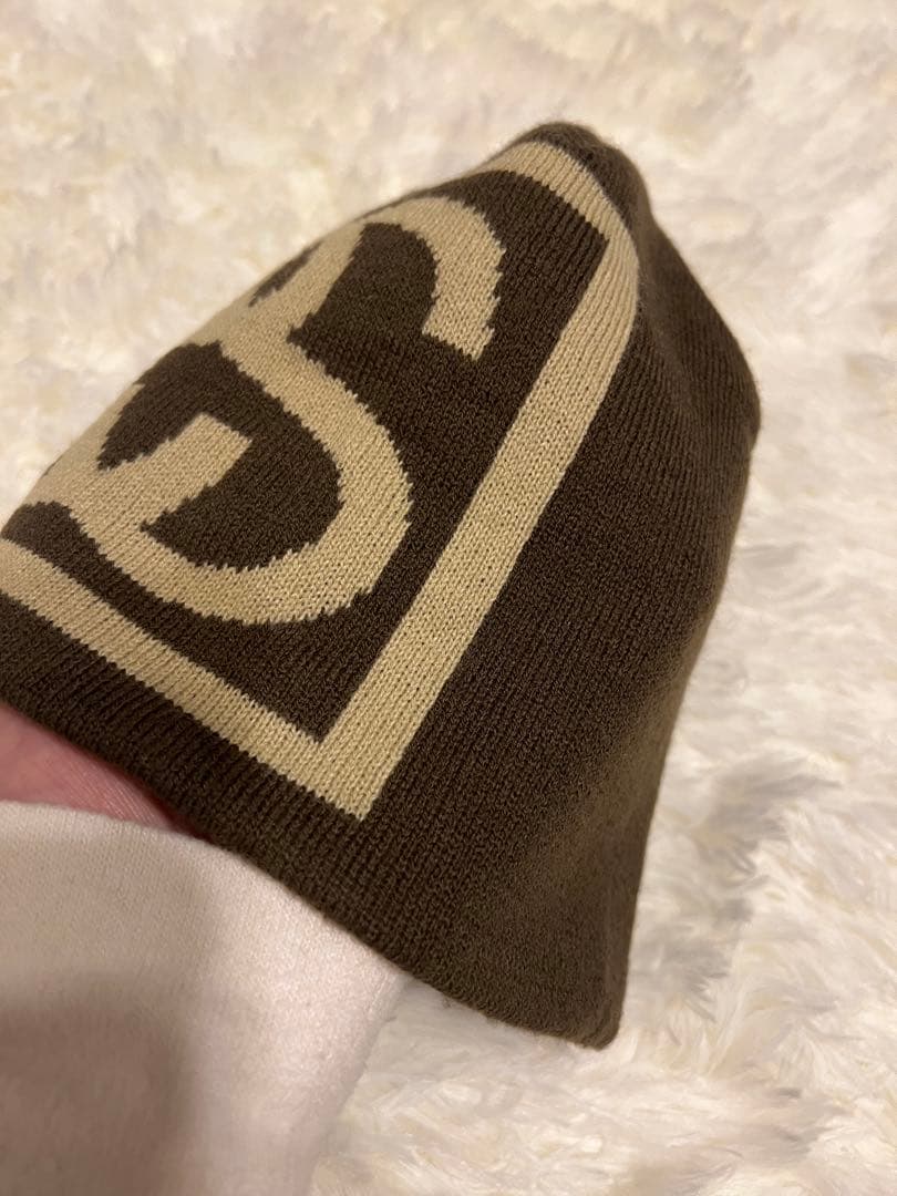 STUSSY 23AW SS LINK SKULL CAP ブラウン BROWN