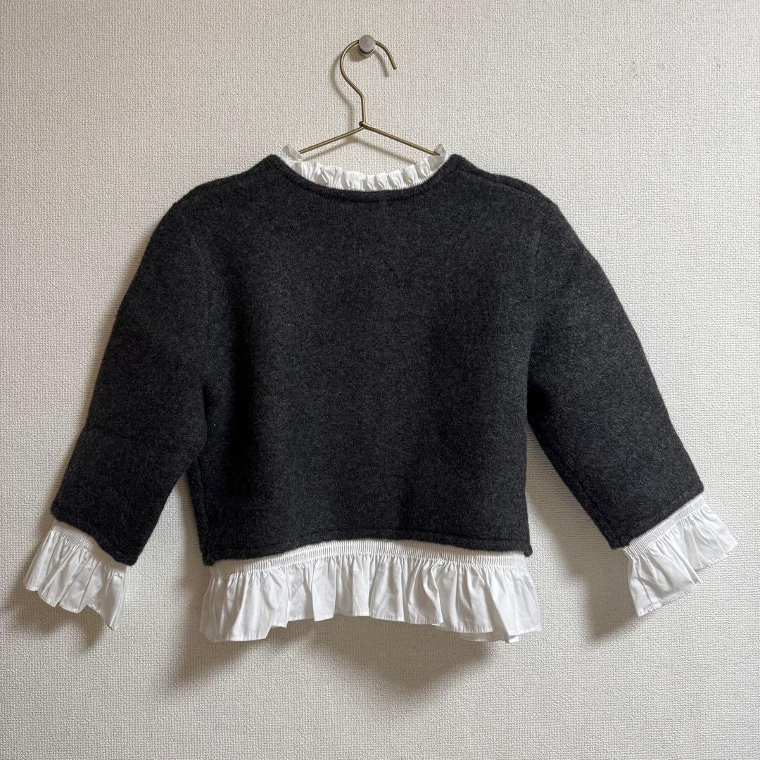 タグ付き新品未使用 ZARA ポプリンコンビニットジャケット S