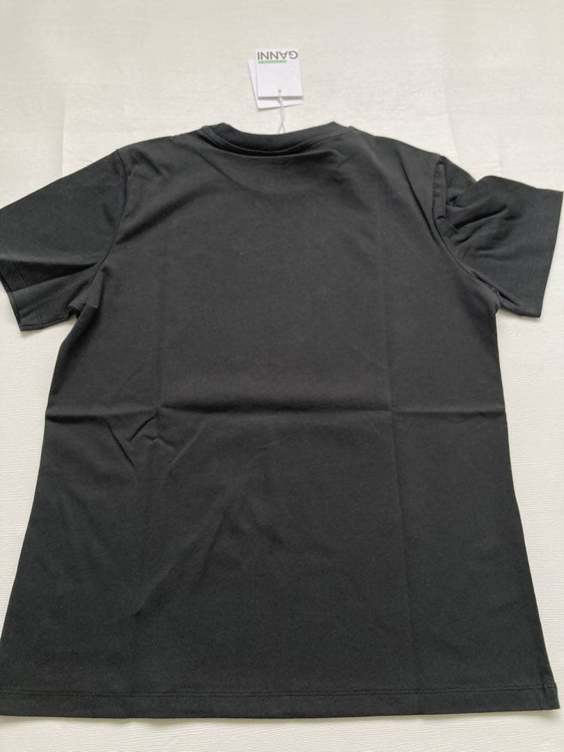 GANNI ブラック コミックプリント Tシャツ