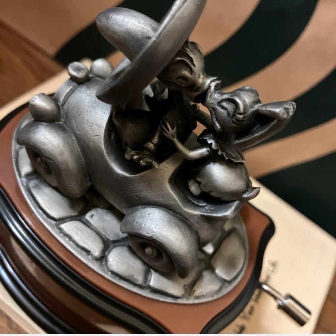 ディズニー ドナルド デイジー オルゴール オブジェ ベルメゾン 箱難