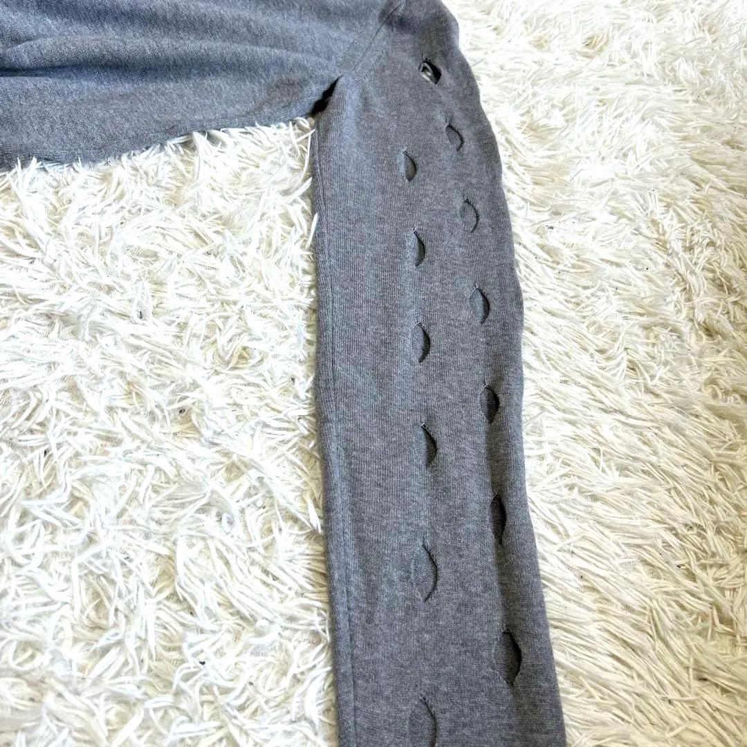 希少美品KAPITAL 抜きパネルカーディガン　穴開きデザイン