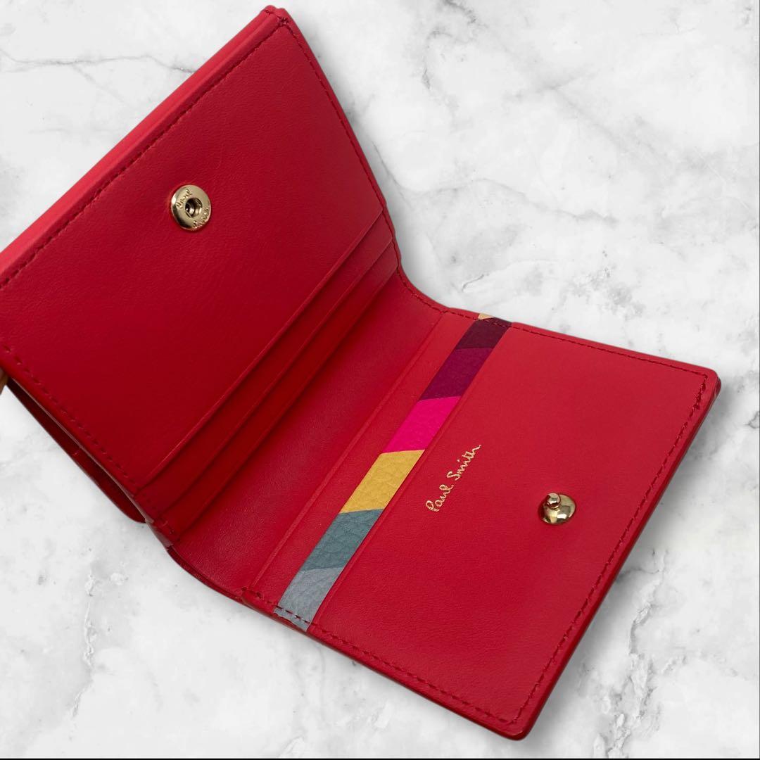 Paul Smith ポールスミス 二つ折り財布 赤 バルーンバニー スワール