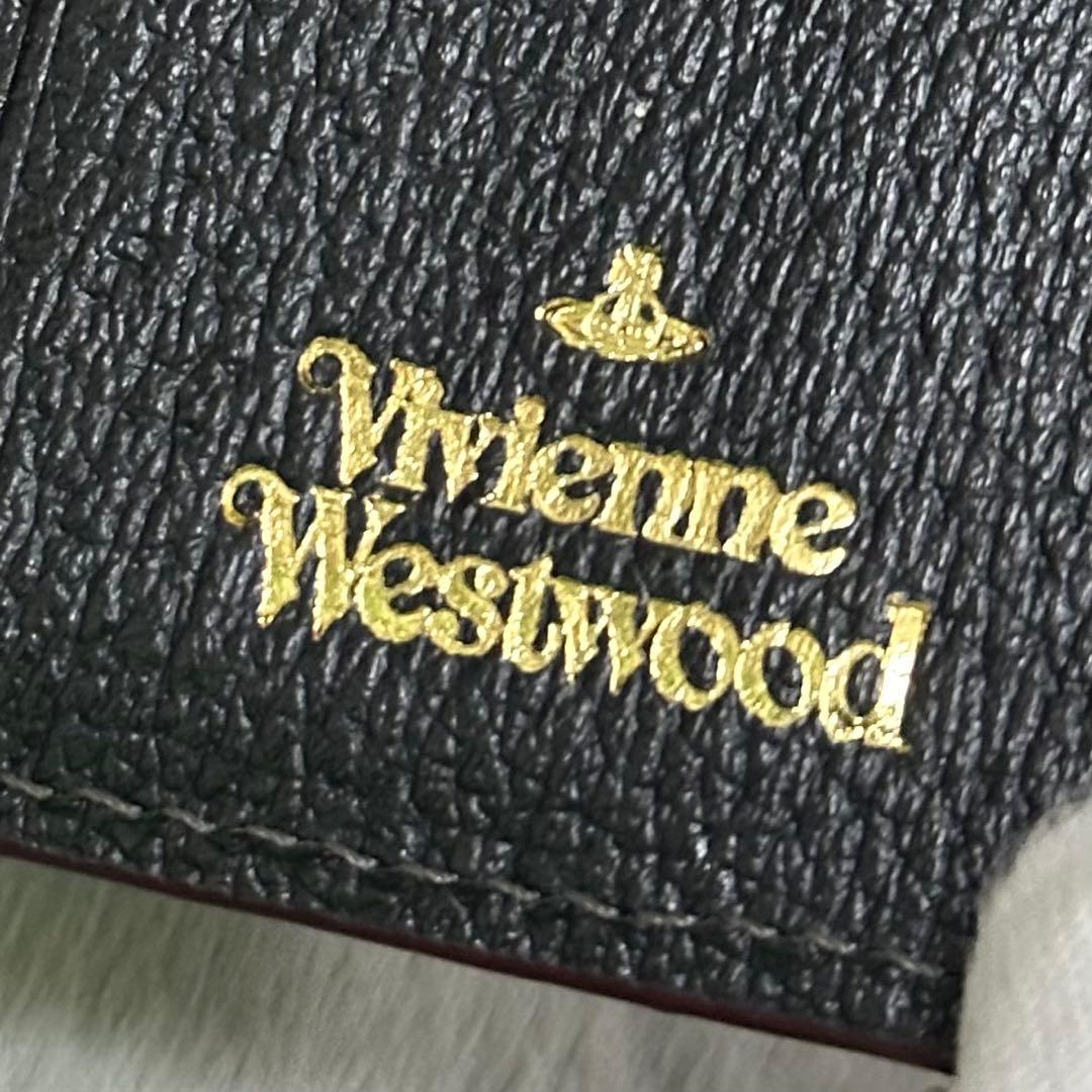 Vivienne westwood オーブロゴ　折り財布　ラウンドジップ